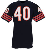 Circa-1968 Gale Sayers Chicago Bears game-used home jersey. Grey Flannel Auctions image.