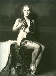 Alfred Cheney Johnston (American, 1884-1971), photographic portrait of Ziegfeld Follies Girl Dorothy Graves, 11 by 14 inches, A.C. Johnston and Ziegfeld backstamps, estimate $500-$1,000. Nest Egg Auctions image.
