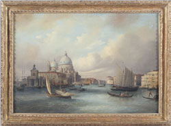 Oil on Canvas by Carlo Grubacs (It., 1802-1878), “View of Venice” ($23,000)