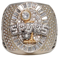 2005 Robert Horry San Antonio Spurs World Championship ring. Grey Flannel Auctions image.