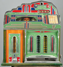 Superior 5-Cent Horse Race slot machine, $20,000-$25,000. Morphy Auctions image.