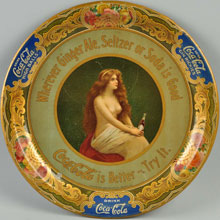 1908 Coca-Cola serving tray, $4,000-$7,000. Morphy Auctions image.