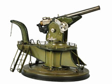 Tin Marklin coastal cannon toy, German, 9½ inches, est. $2,000-$4,000. Morphy Auctions image.