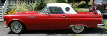 1956 Ford Thunderbird, complete body-off restoration, AACA National Senior Champion. William H. Bunch Auctions image.