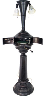 Rare 1918 floor model phonograph lamp by the Electric Phonograph Co. Mosby & Co. image.