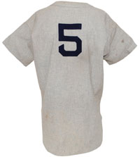 1948-49 Joe DiMaggio NY Yankees game-used flannel road jersey. Grey Flannel Auctions image.