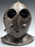 Circa-1630 Italian or German Savoyard-style helmet with two-piece skull, low comb and two-piece visor. Estimate $4,000-$8,000. Morphy Auctions image.