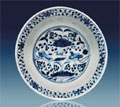 Yuan Dynasty blue and white porcelain bowl, est. $120,000-$150,000. I.M. Chait image.