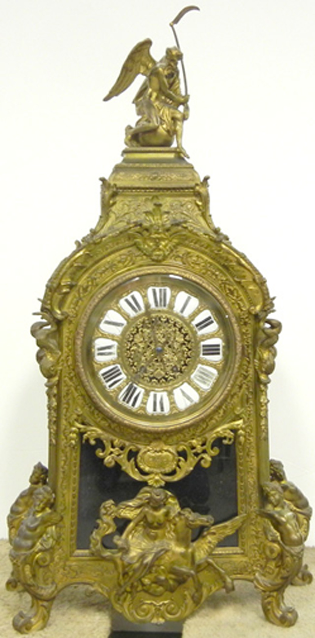 Tiffany & Co. brass-cased clock. Stephenson’s image.