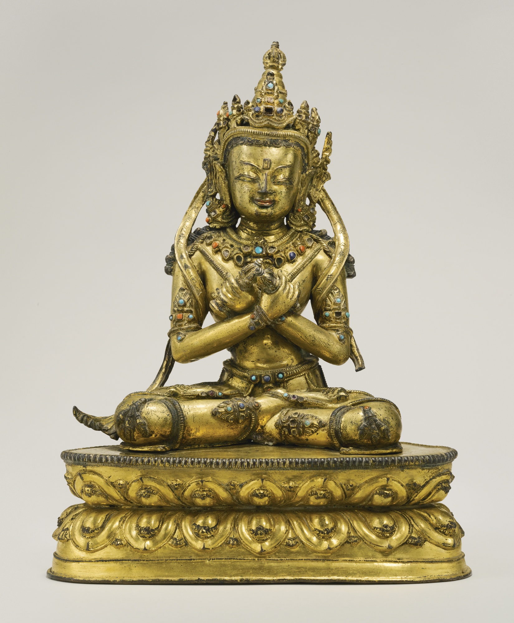 A Gilt Copper Alloy Figure Depicting Vajradhara